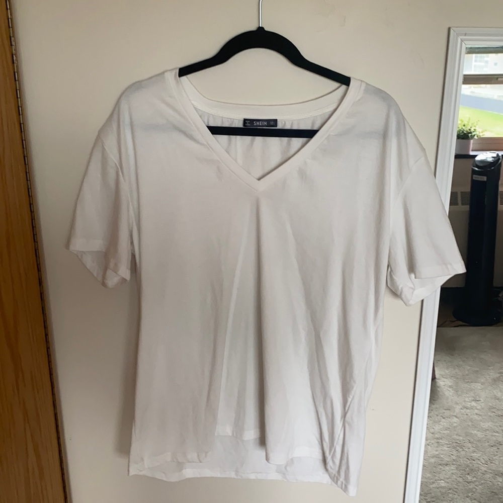 SHEIN oversized white t-shirt